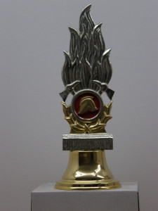 Zwieńczenie strażackie, głowica do sztandaru - logo strażackie