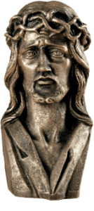 Głowa Chrystusa, materiał żywiczny, wysokość 20 cm