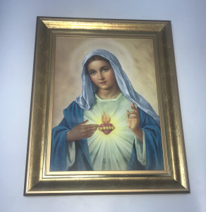Obraz w ramie Serce Maryi , 40 x 50 cm