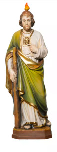 Figura św. Juda Tadeusz, rzeźba z drewna, wysokość 30 cm
