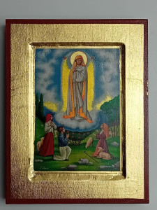 Ikona bizantyjska - Matka Boża Fatimska, 18 x 14 cm