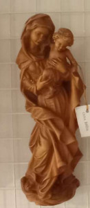 Figura Drewniane, Madonna, bejca 38 cm  