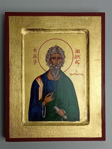 Ikona bizantyjska - św. Andrzej, 18 x 14 cm