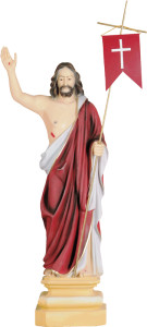 Figura Chrystusa Zmartwychwstałego, materiał żywiczny, wysokość 118 cm