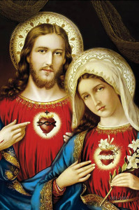 serce Jezusa i serce Maryi