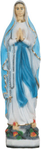 Figura Matki Bożej Lourdes, materiał żywiczny, wysokość 38 cm