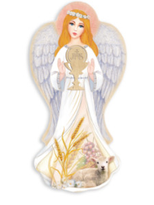 Ikona Anioł Stróż dla dziewczynki na Pierwszą Komunię Świętą
