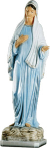 Figura Matka Boża Medjugorie, materiał żywiczny, wysokość 84 cm